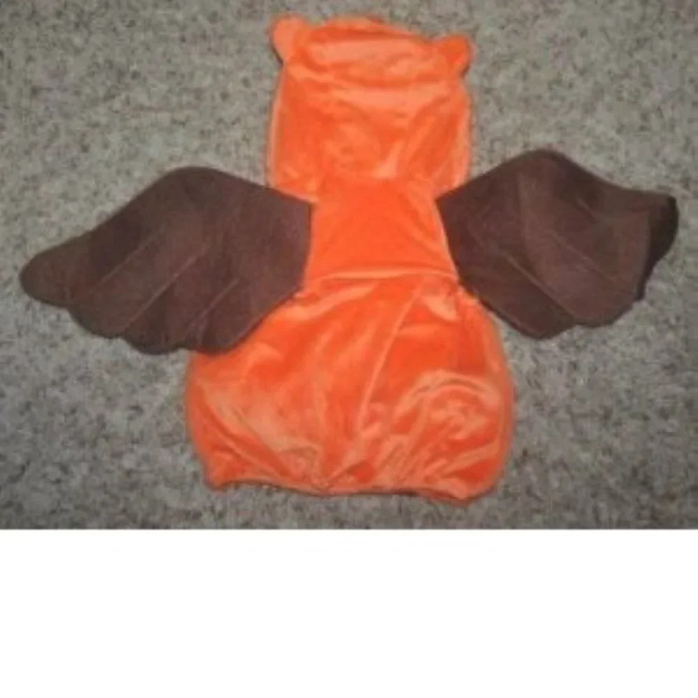 Brown Owl Halloween Costume 0/9 months Plush Vest Pants 2 Pc Baby Unisex